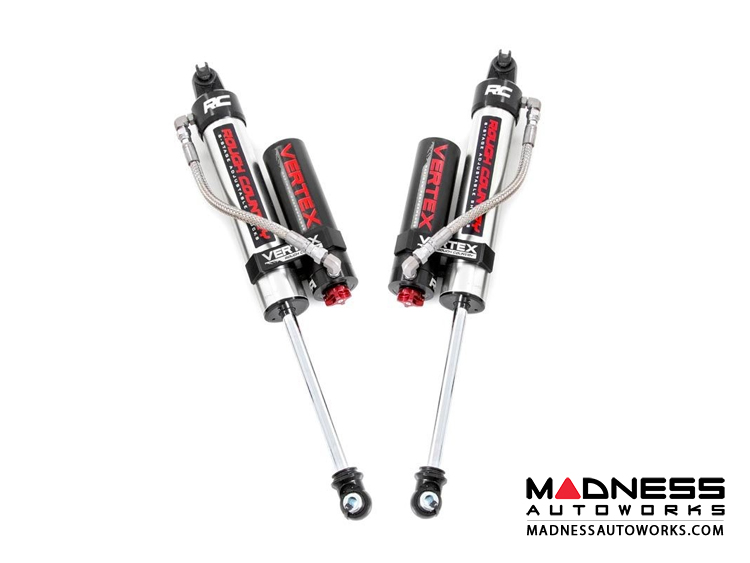 Jeep Wrangler JK Adjustable Vertex Reservoir Shocks - Rear - Pair - 2.5" Lift